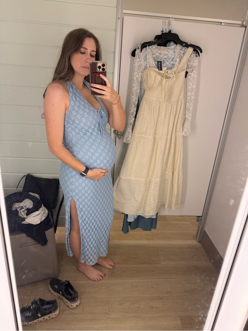 NWT Eyelet maxi dress